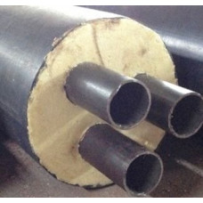 Труба в ППУ изоляции Твин в полиэтиленовой оболочке Ст10 57х3,5х250х3,9х44 мм ГОСТ 10704-91