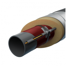 Труба в ППУ изоляции с греющим кабелем в полиэтиленовой оболочке тип 1 Ст3сп Ду20 26,8х3,2 мм ГОСТ 3262-75
